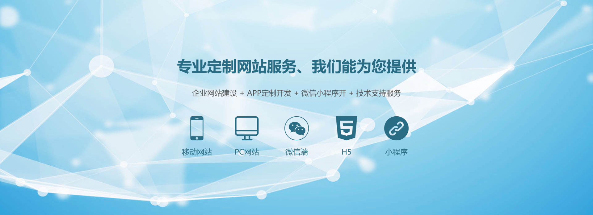 專(zhuān)業(yè)定制網(wǎng)站服務(wù)，企業(yè)網(wǎng)站、APP、小程序開(kāi)發(fā)